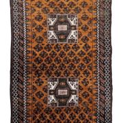 Tapis Baluch afghan ancien fait main, 107 cm x 189 cm, années 1920