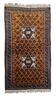 Handmade antique Afghan Baluch rug 107cm x 189cm, 1920s