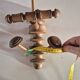 vintage wooden coat rack from the 1960s