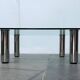 Table basse postmoderne Marcuso en verre par Marco Zanuso pour Zanotta, années 1960