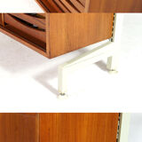 Danish Reska teak freestanding bookcase 50s