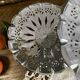 Plat de présentation vintage en inox 3 plateaux