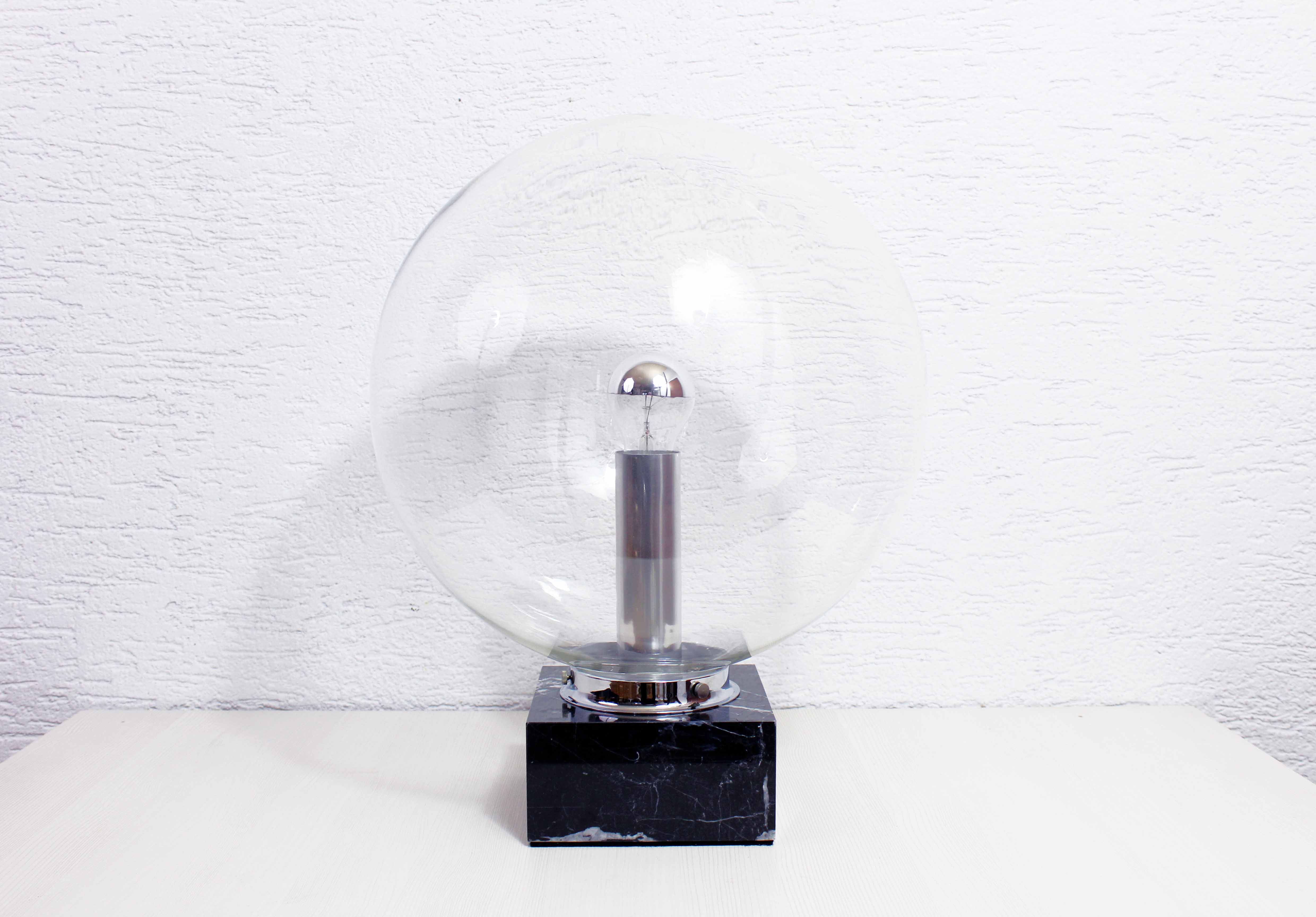 ERCO marble and glass table lamp