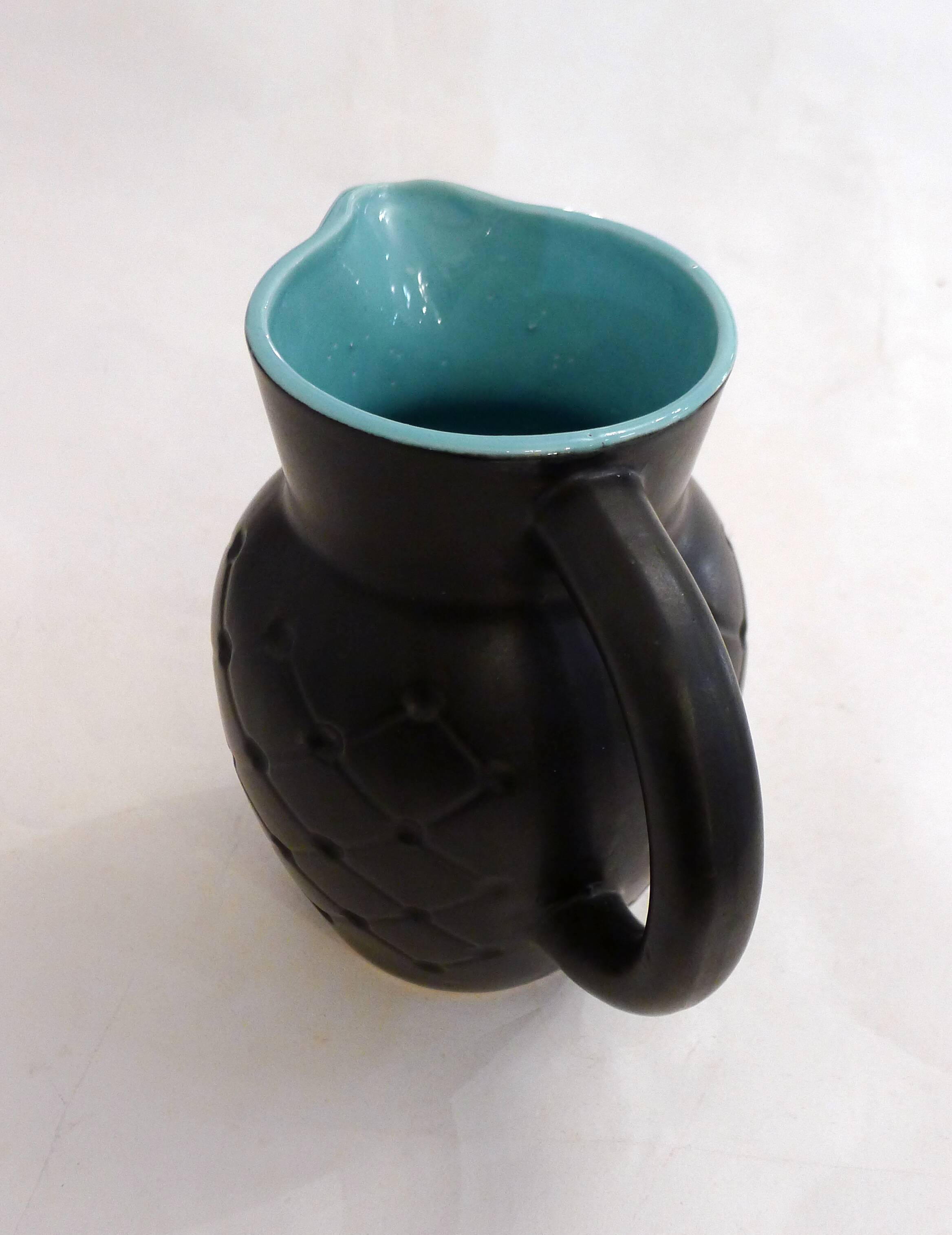 Pitcher "Net" 1950s by Poet-Laval France