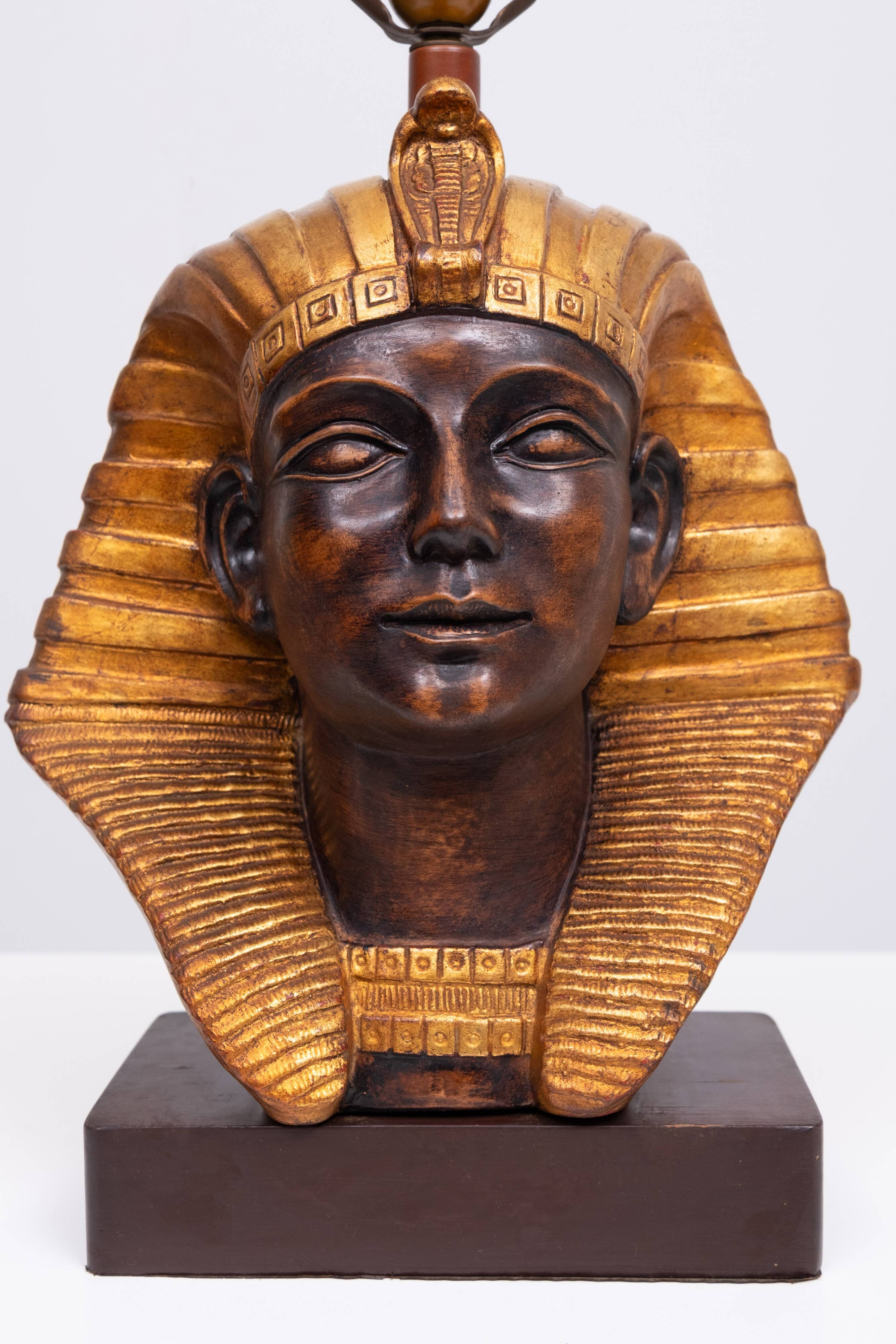 Large Ceramic Toetanchamon Table lamps 1970s