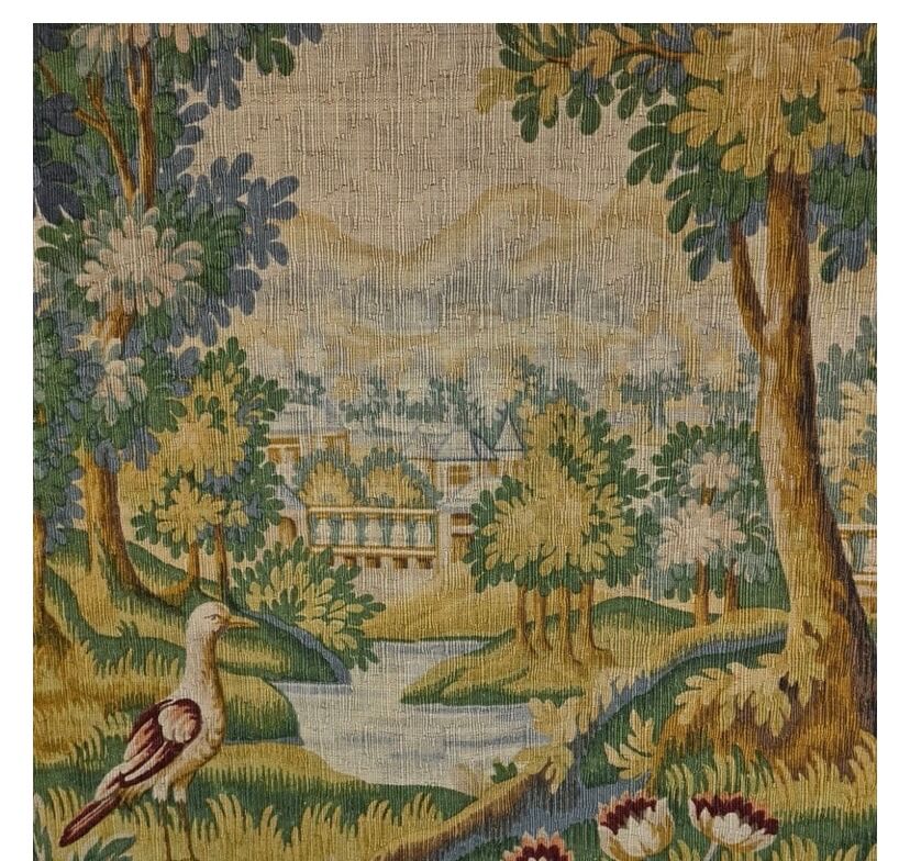 Verdure Chantilly Aubusson tapestry by the Robert Four Manufacture