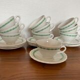 Set of 10 coffee cups 1930