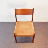 Vintage lounge chairs with rope seats