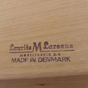 Lauritz Larsen coffee table, cherry wood, Denmark 1960s
