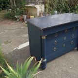 Chest of drawers Empire 19th on marble