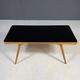 Coffee table, mid-century, opaxite glass top, Interiér Praha, 1960s