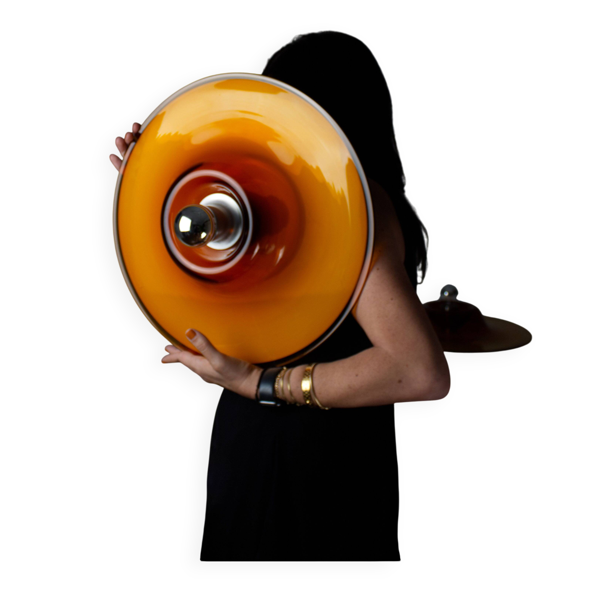 Pair of wall sconces by Pierre Cardin for Venini, 1960s, Italy.