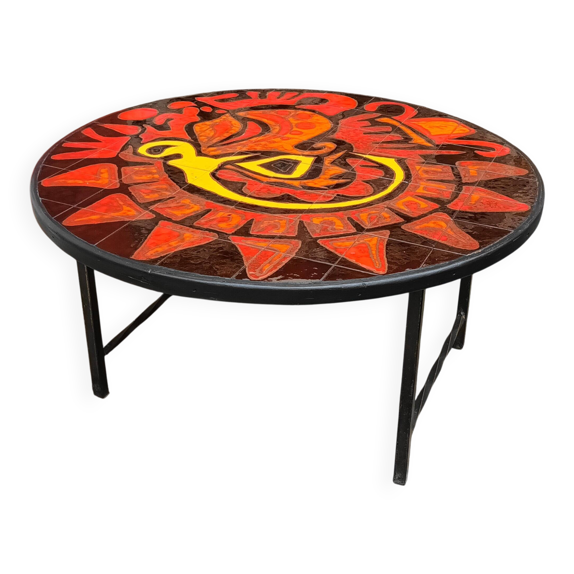 1950s ceramic coffee table