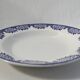 Set of 2 hollow plates Digoin Sarreguemines - Capri model - dark blue flowers