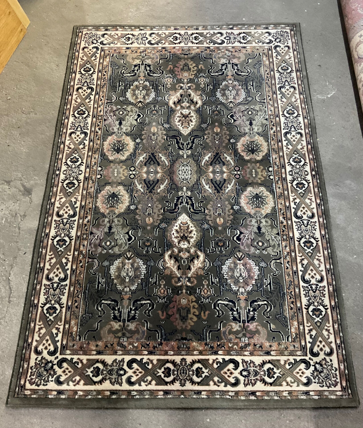 Vintage pure wool carpet 135x200
