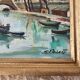 Oil Painting on Canvas Paris on the Seine - signed Raphael Pricert 1903 -