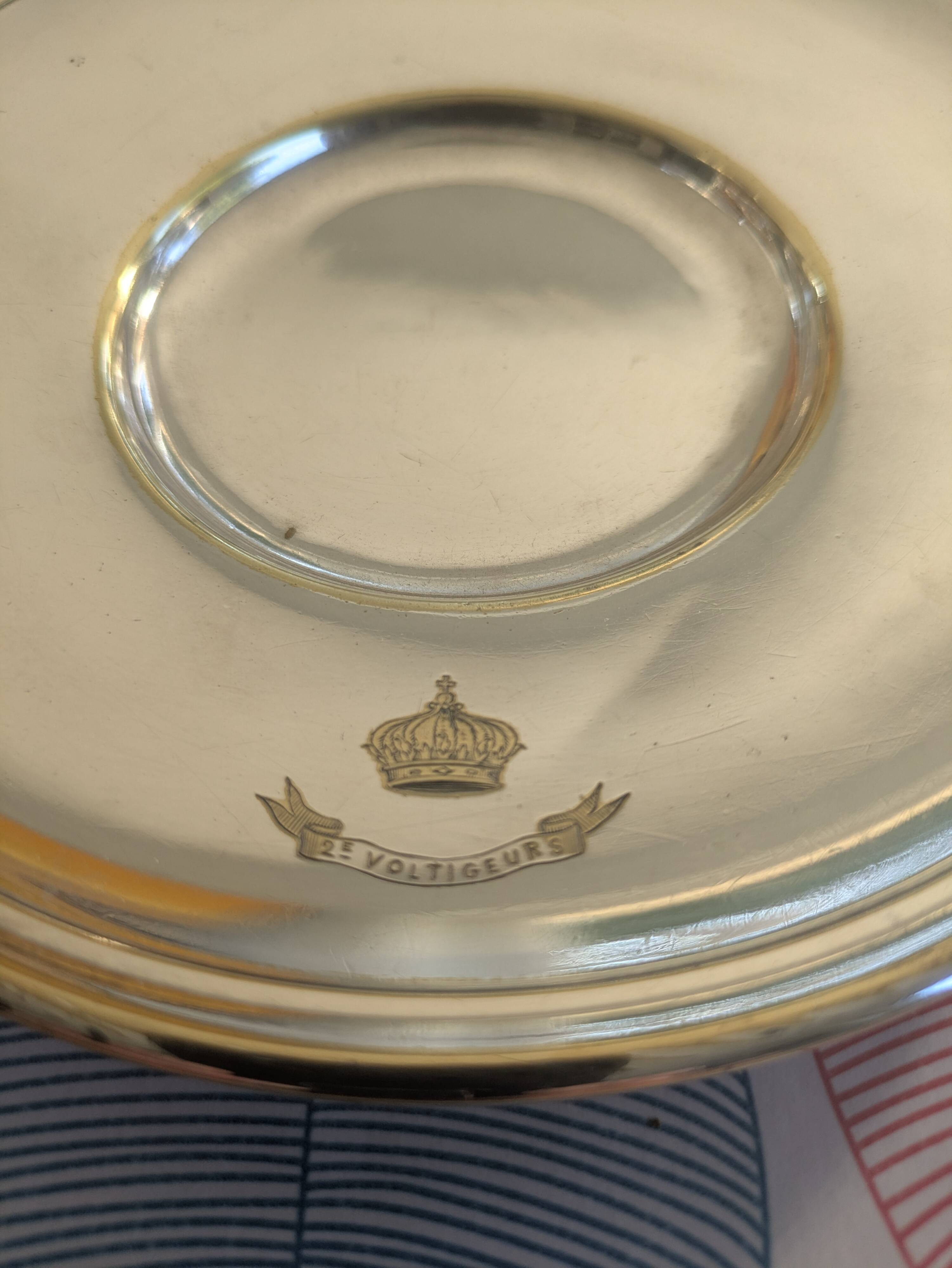 Christofle, silver-plated bowl and stand, numbered from the 19th century