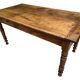 Table de ferme Louis Philippe en noyer 19’s