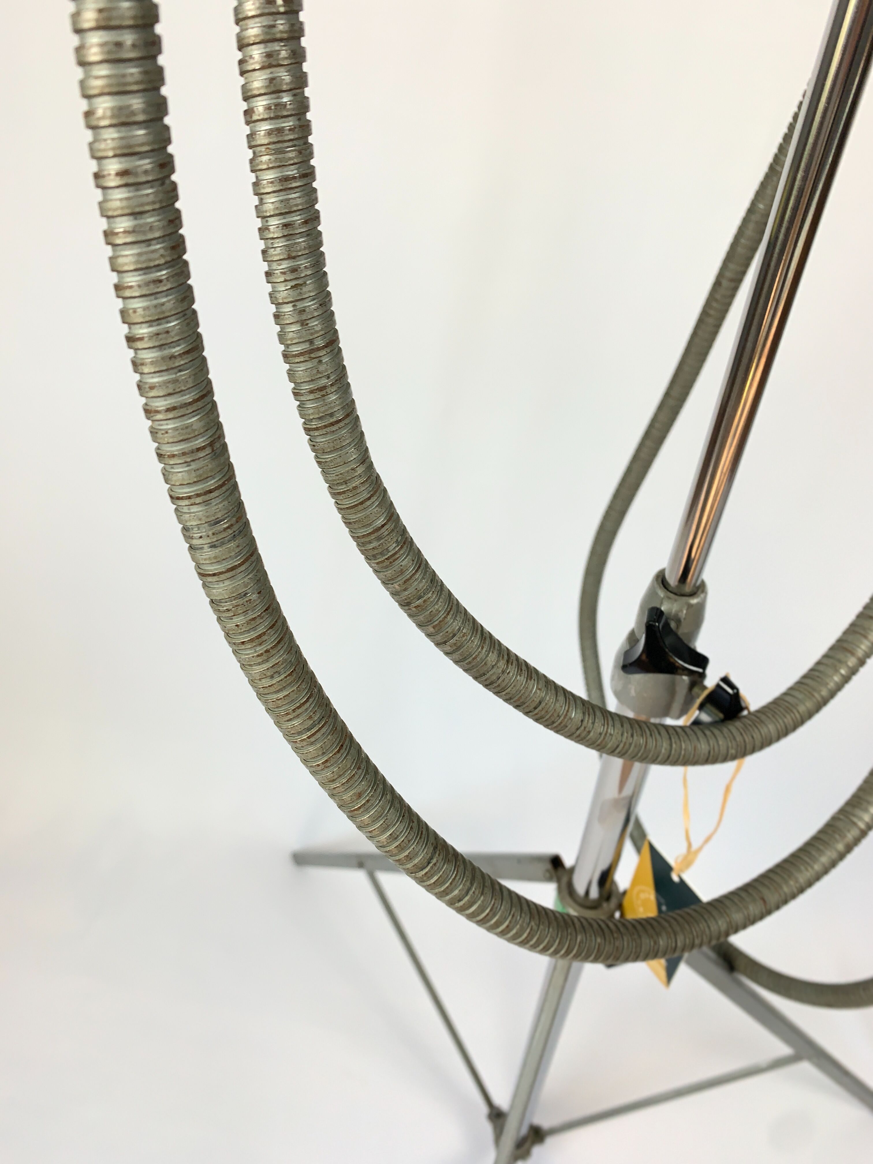 Floor lamp, old projector, flash photos