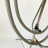 Floor lamp, old projector, flash photos