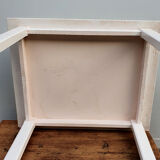 White painted wood table