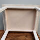 White painted wood table