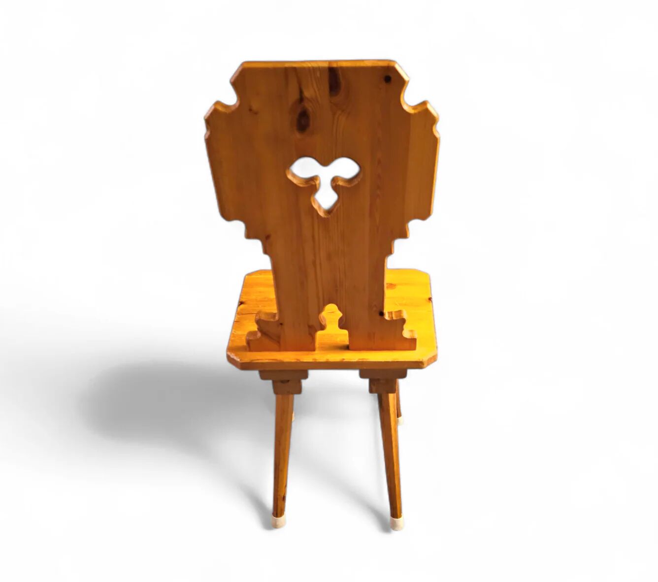 4 x chaises folk / Tyroler / en pin / 1970