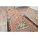 Orange Turkish Vintage Oushak Handmade Wool Rug Runner 76x374