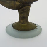 Art Nouveau vase in multicolored glass paste