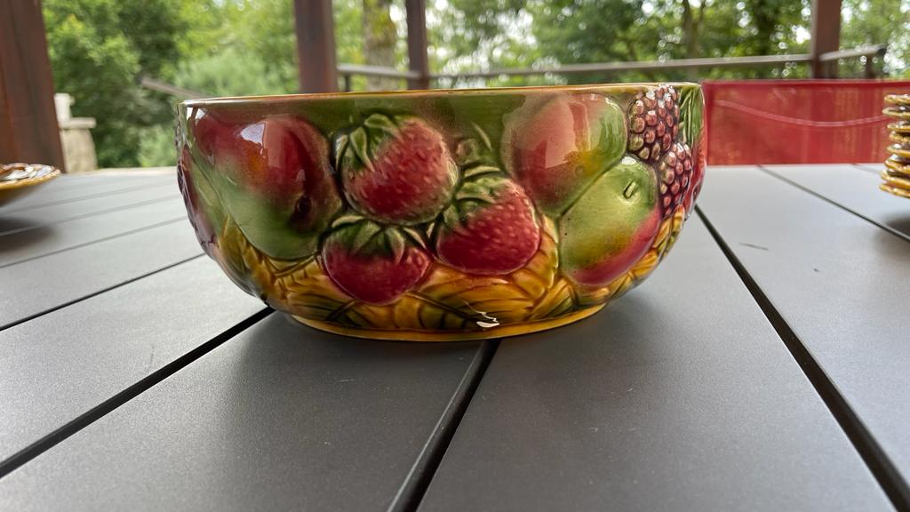 Salad bowl Barbotine Sarguemines