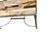 Table basse hollywood regency italienne en marbre