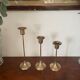 Scandinavian candlesticks in vintage brass