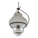 Lustre en opaline et cuivre