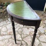 Wooden half moon console