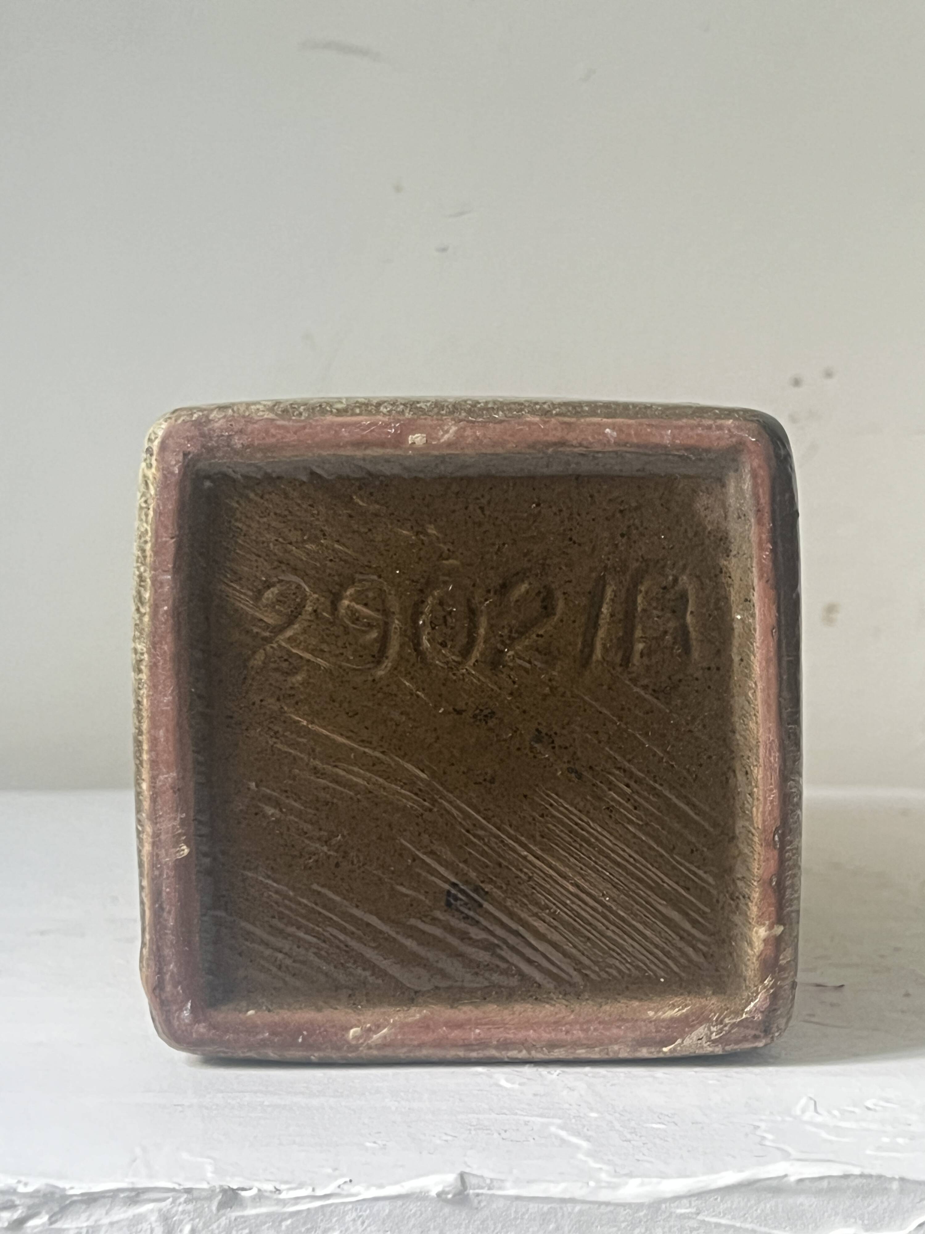 The modernist vase is German, VEB Haldensleben Fat Lava 1970.