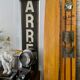 Paire de ski nautique en bois