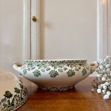 Vintage ironstone tureen and dish - Trèfle de Badonvillier model