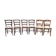 6 chaises paillées anciennes