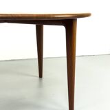 Circular Teak Coffee Table from Mikael Laursen, 1960s