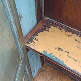 Old green wood cabinet