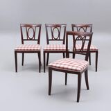 Chaise classique 1960 suède