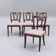 Chaise classique 1960 suède