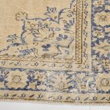 7x10 Cream & Blue Persian Rug 209x304Cm SK 22110