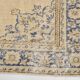 Tapis persan crème et bleu