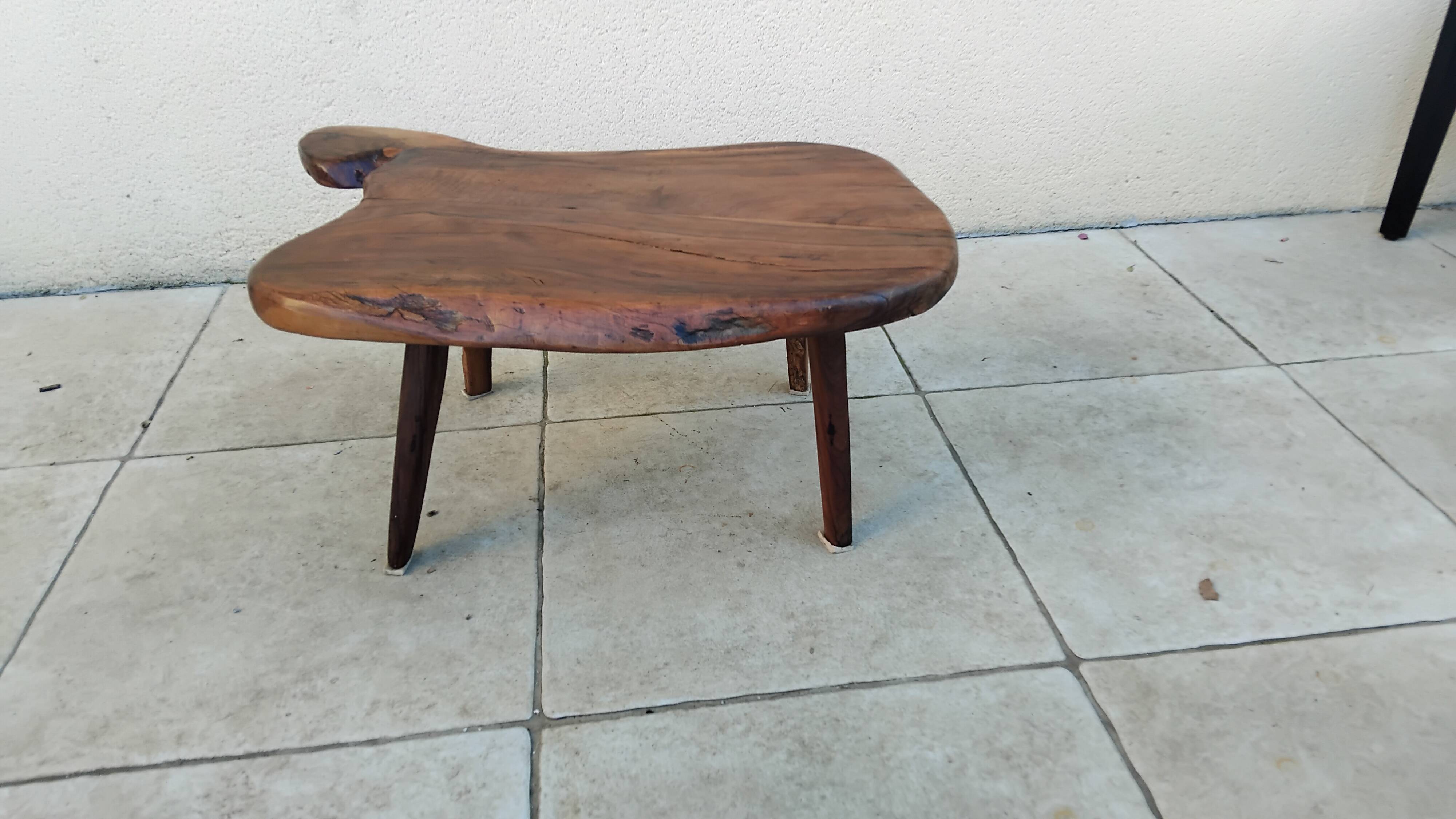 Vintage solid ornate coffee table