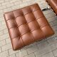 2x brand new original knoll barcelona relax + ottoman, venezia cognac leather