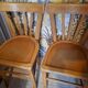 Lot de 2 chaises bistrot en bois blond 1940