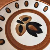 Lot of vintage Boch La Louviere soup plates from 1970, Kimono model - ann