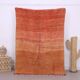 Orange Vintage Moroccan Rug 139 x 190 cm - Berber Rug - Handmade Wool Rug