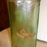 Montjoye enamelled glass vase,